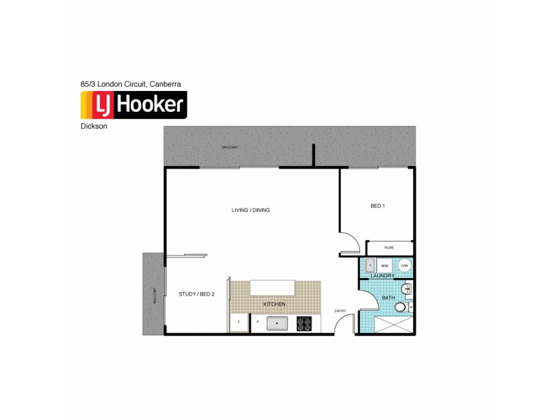 85/3 London Circuit, City ACT 2601 Floorplan