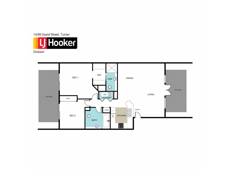 14/28 David Street, Turner ACT 2612 Floorplan