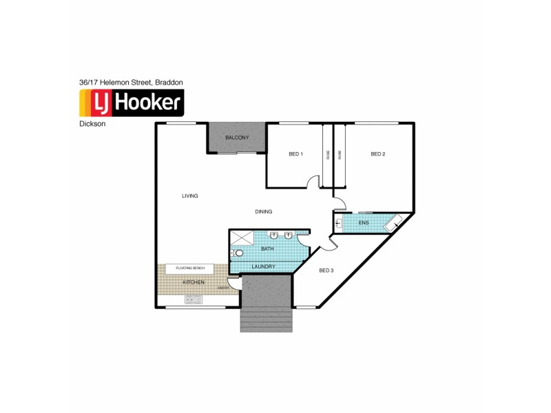 36/17 Helemon Street, Braddon ACT 2612 Floorplan