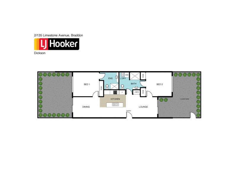 2/135 Limestone Avenue, Braddon ACT 2612 Floorplan