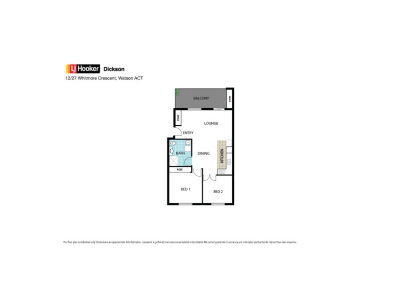 12/27 Whitmore Crescent, Watson ACT 2602 Floorplan