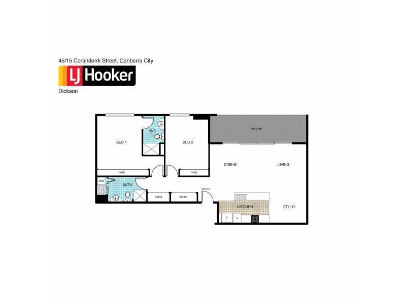 45/15 Coranderrk Street, City ACT 2601 Floorplan
