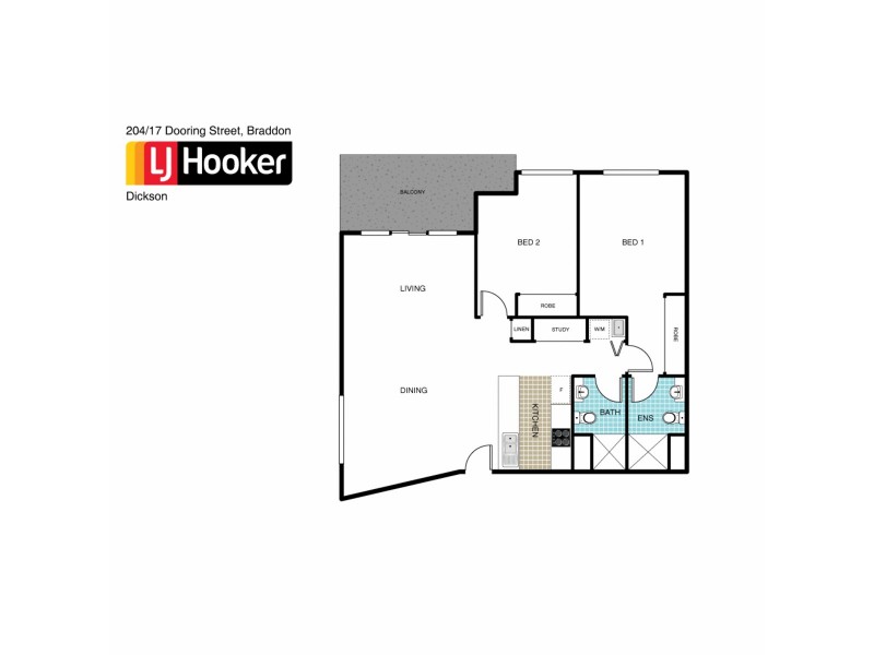 204/17 Dooring Street, Braddon ACT 2612 Floorplan