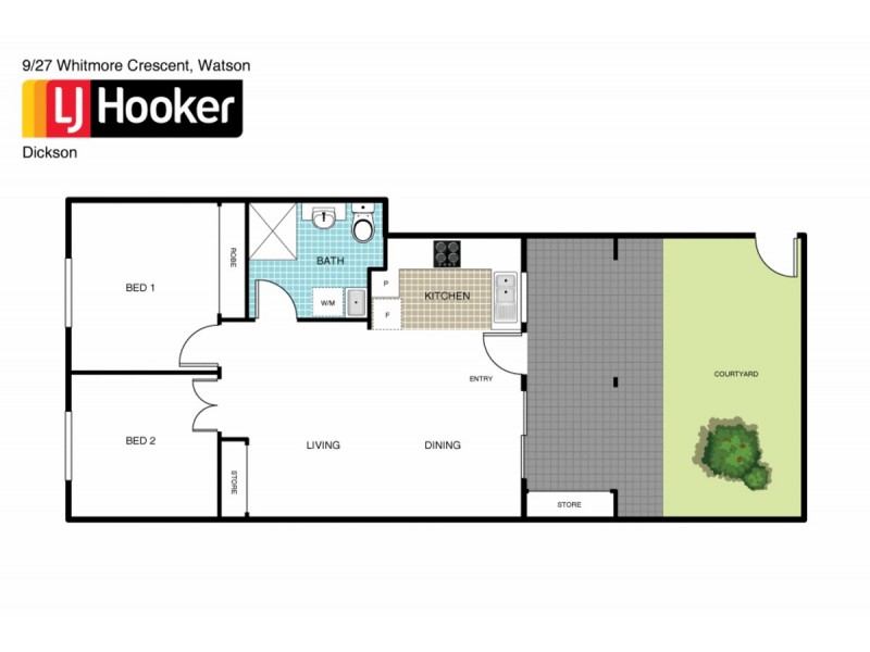 9/27 Whitmore Crescent, Watson ACT 2602 Floorplan