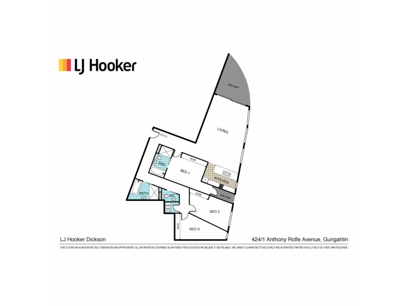 424/1 Anthony Rolfe Avenue, Gungahlin ACT 2912 Floorplan