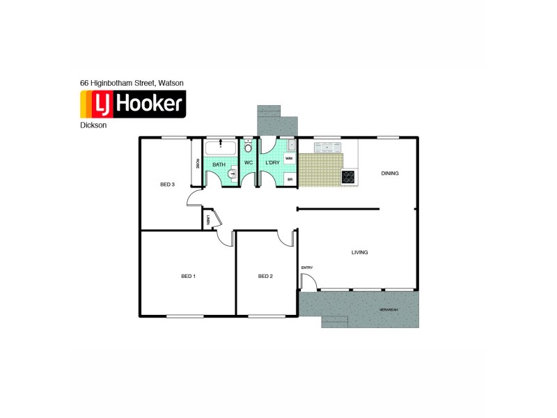 66 Higinbotham Street, Watson ACT 2602 Floorplan