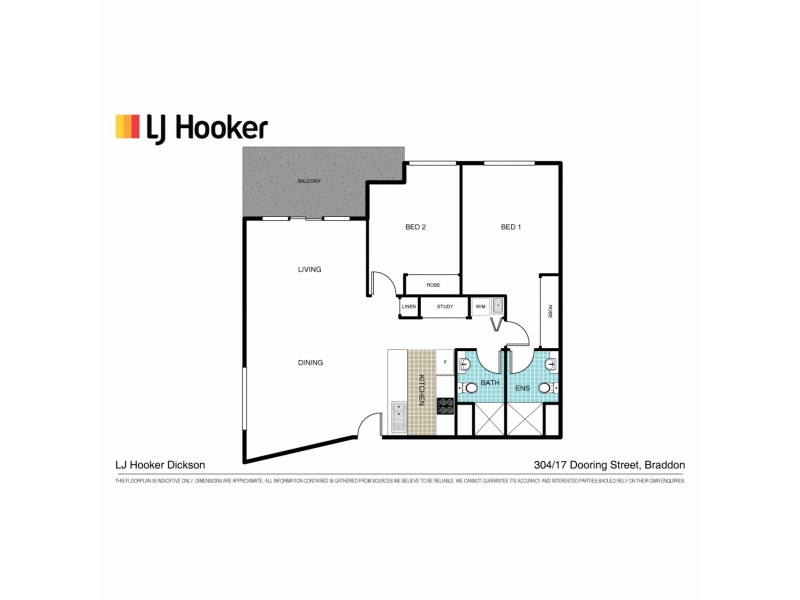304/17 Dooring Street, Braddon ACT 2612 Floorplan