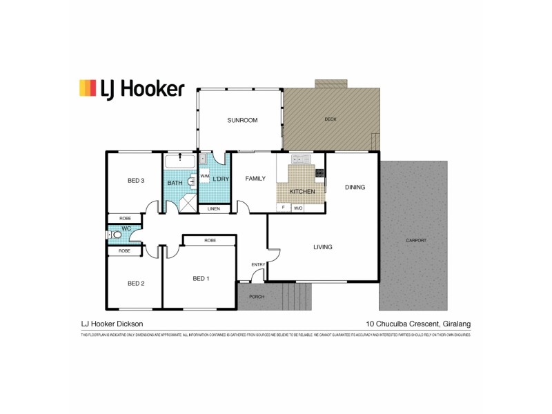 10 Chuculba Crescent, Giralang ACT 2617 Floorplan