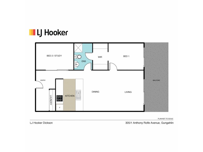 305/1 Anthony Rolfe Avenue, Gungahlin ACT 2912 Floorplan