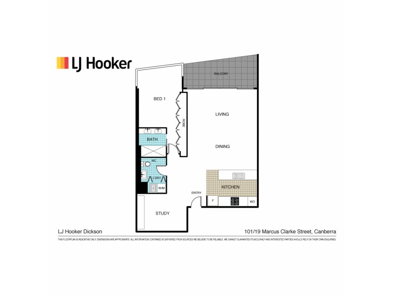 101/19 Marcus Clarke Street, City ACT 2601 Floorplan