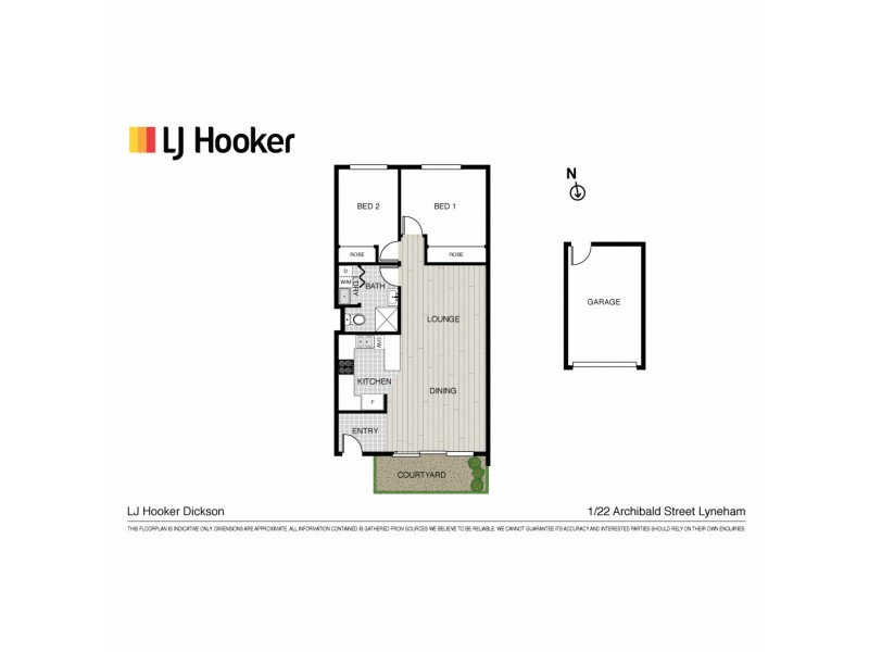 1/22 Archibald Street, Lyneham ACT 2602 Floorplan