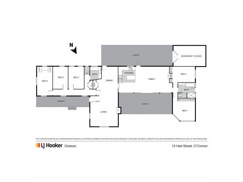 13 Hart Street, O’connor ACT 2602 Floorplan