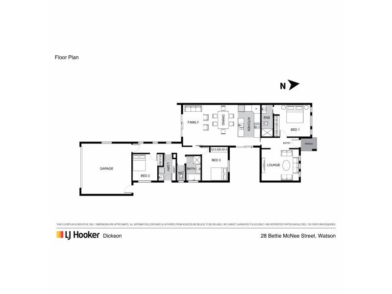 28 Bettie McNee Street, Watson ACT 2602 Floorplan