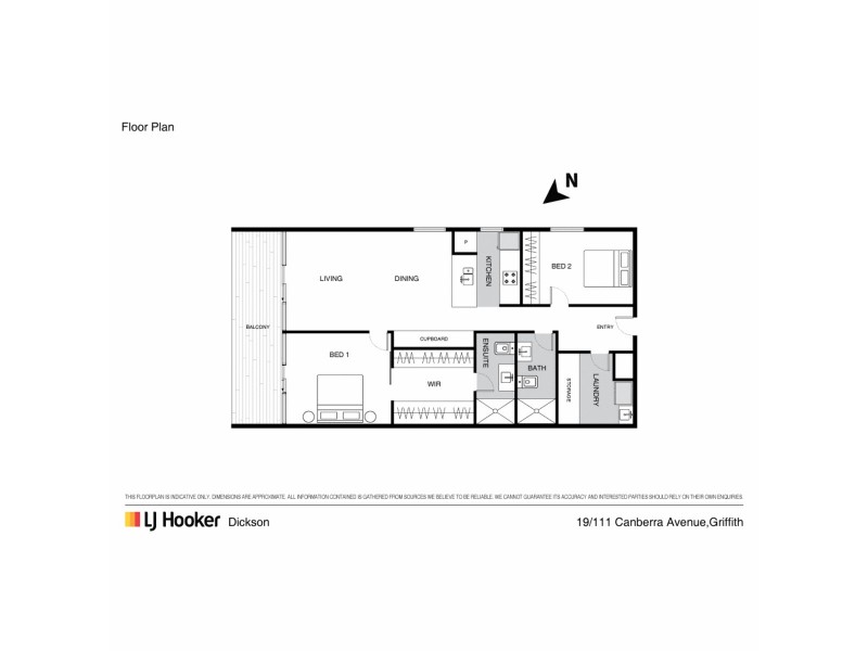 19/111 Canberra Avenue, Griffith ACT 2603 Floorplan