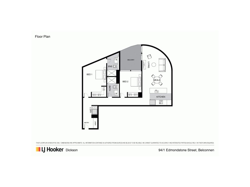 94/1 Edmondstone Place, Belconnen ACT 2617 Floorplan