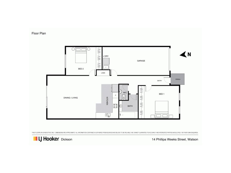 14 Phillipa Weeks Street, Watson ACT 2602 Floorplan