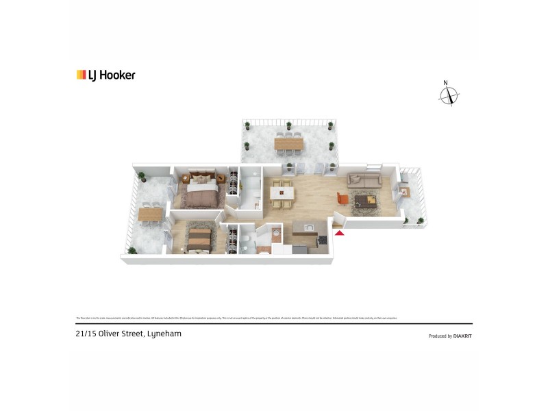 21/15 Oliver Street, Lyneham ACT 2602 Floorplan