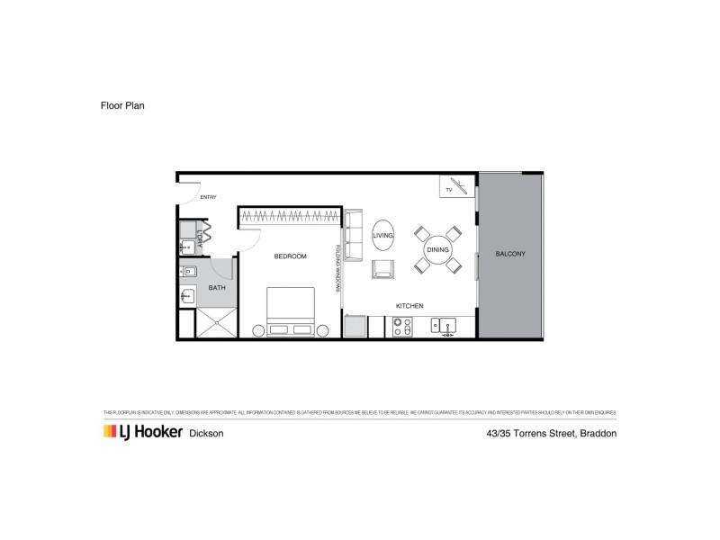 43/35 Torrens Street, Braddon ACT 2612 Floorplan