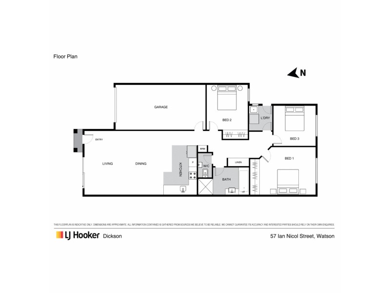 57 Ian Nicol Street, Watson ACT 2602 Floorplan