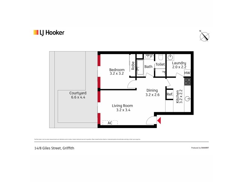 14/8 Giles Street, Griffith ACT 2603 Floorplan