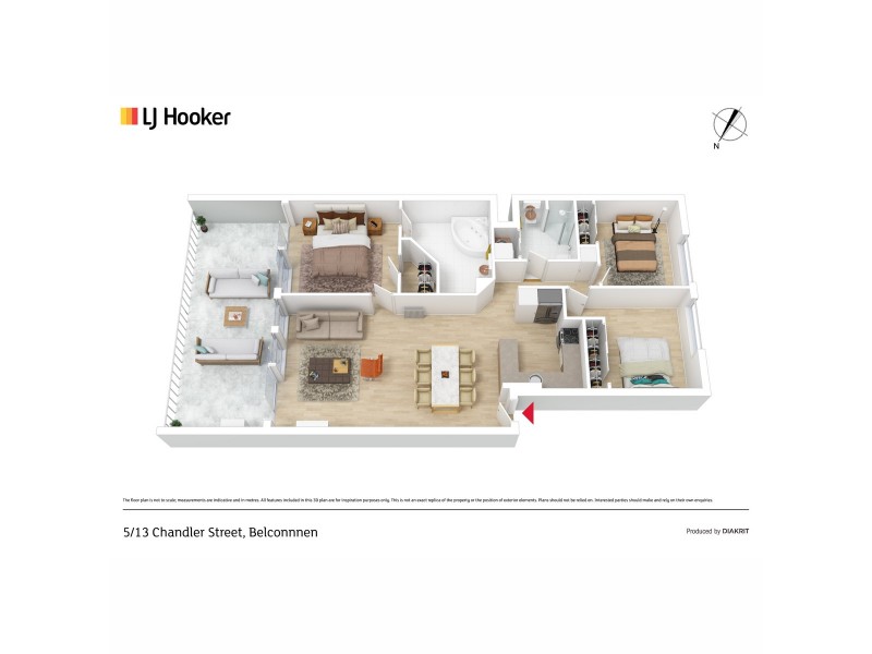 5/13 Chandler Street, Belconnen ACT 2617 Floorplan