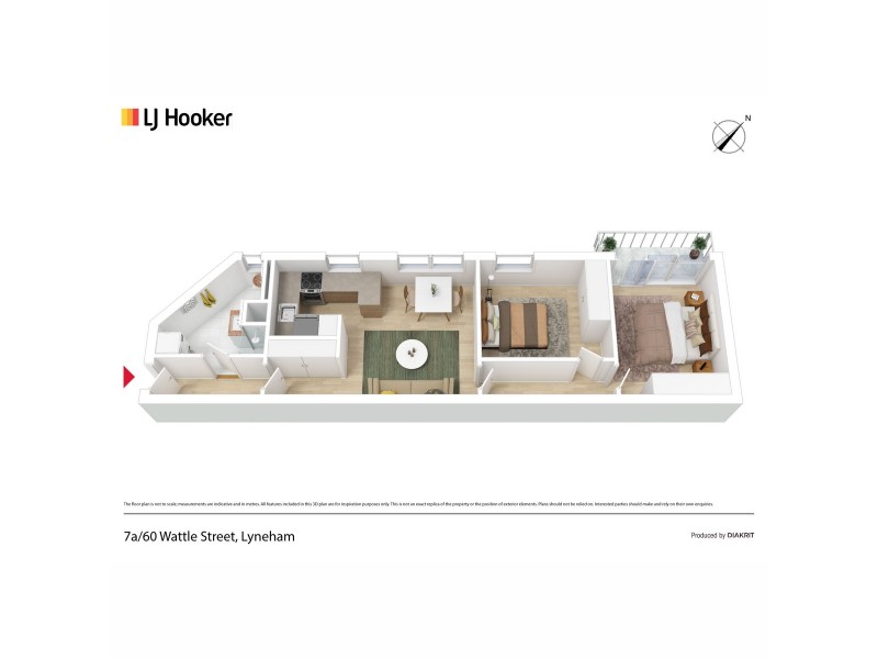 7a/60 Wattle Street, Lyneham ACT 2602 Floorplan