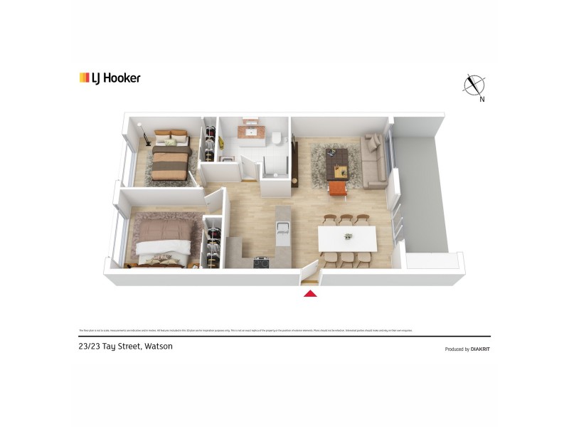 23/23 Tay Street, Watson ACT 2602 Floorplan
