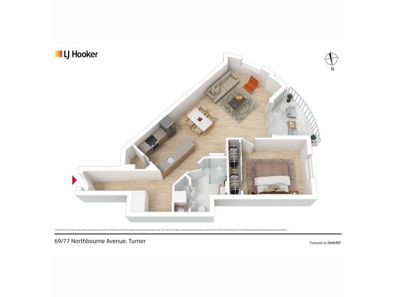 69/77 Northbourne Avenue, Turner ACT 2612 Floorplan