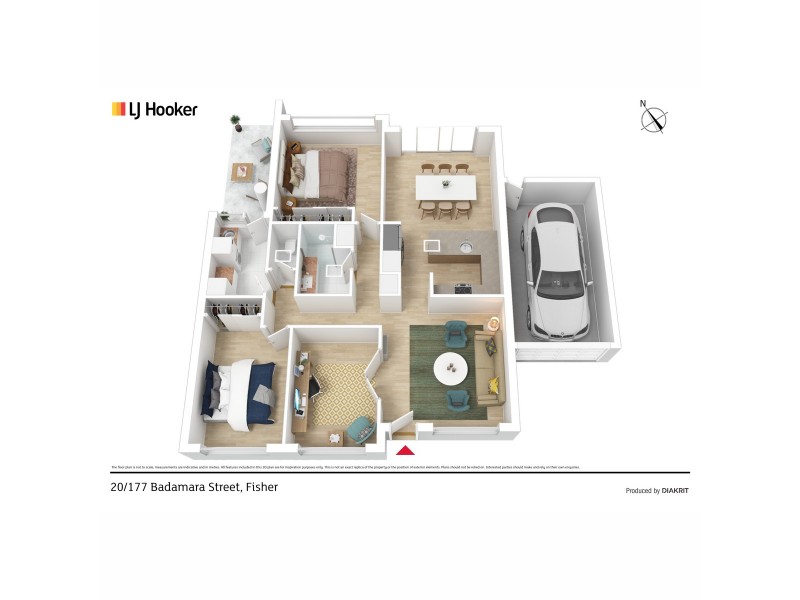 20/177 Badimara Street, Fisher ACT 2611 Floorplan