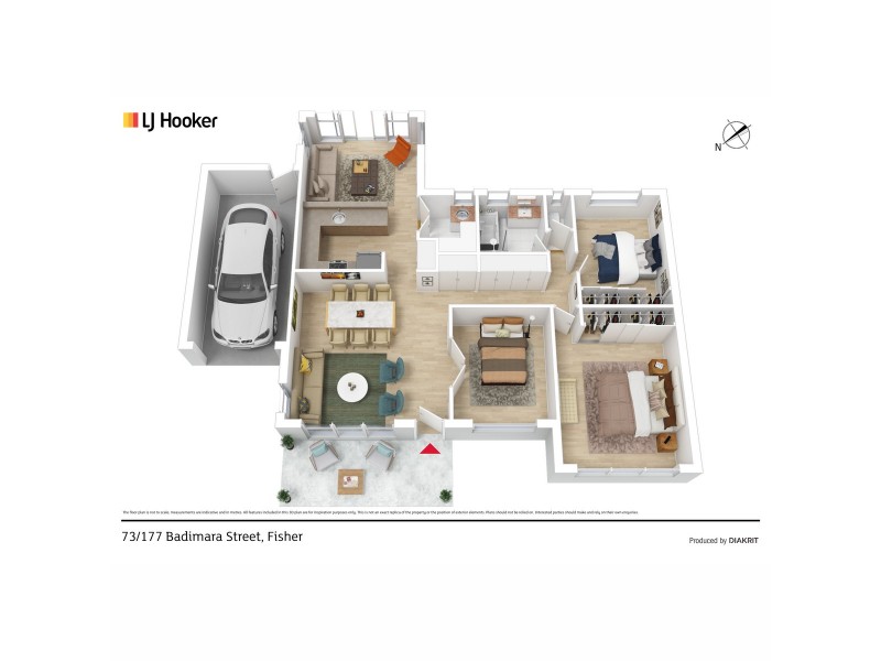 73/177 Badimara Street, Fisher ACT 2611 Floorplan