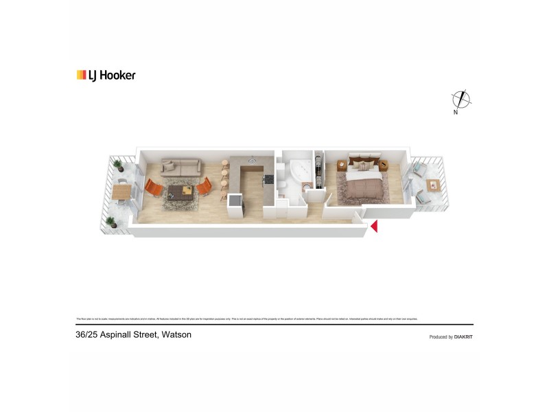 36/25 Aspinall Street, Watson ACT 2602 Floorplan