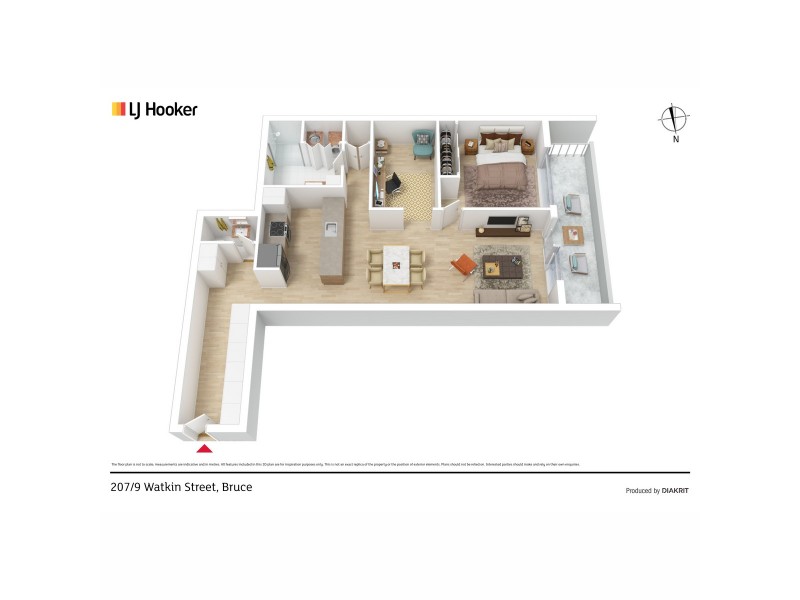 207/9 Watkin Street, Bruce ACT 2617 Floorplan