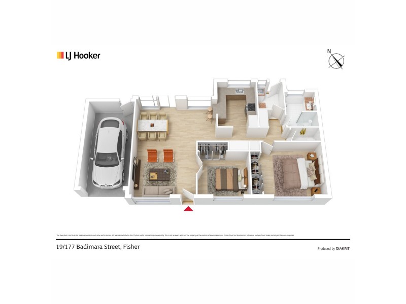 19/177 Badimara Street, Fisher ACT 2611 Floorplan