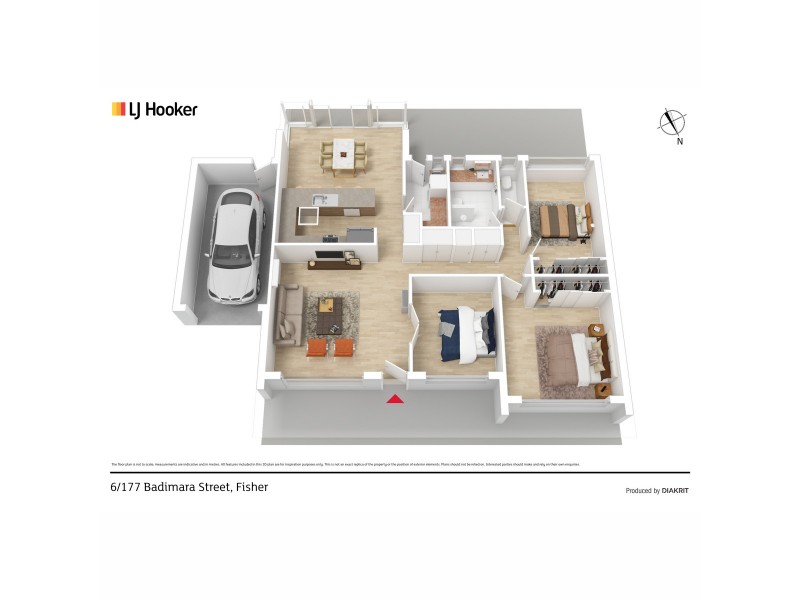6/177 Badimara Street, Fisher ACT 2611 Floorplan