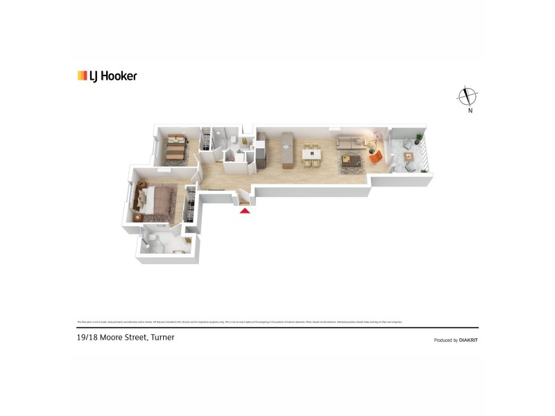 19/18 Moore Street, Turner ACT 2612 Floorplan