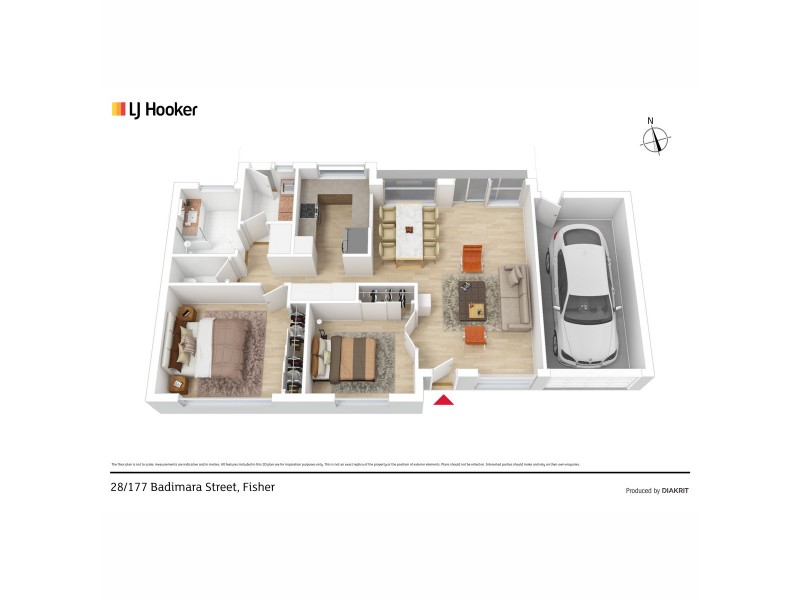 28/177 Badimara Street, Fisher ACT 2611 Floorplan