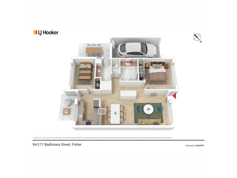 94/177 Badimara Street, Fisher ACT 2611 Floorplan