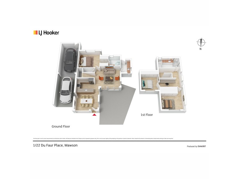 1/22 Du Faur Place, Mawson ACT 2607 Floorplan