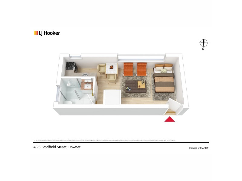 4/23 Bradfield Street, Downer ACT 2602 Floorplan
