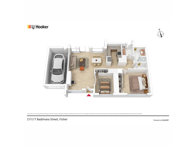 27/177 Badimara Street, Fisher ACT 2611 Floorplan