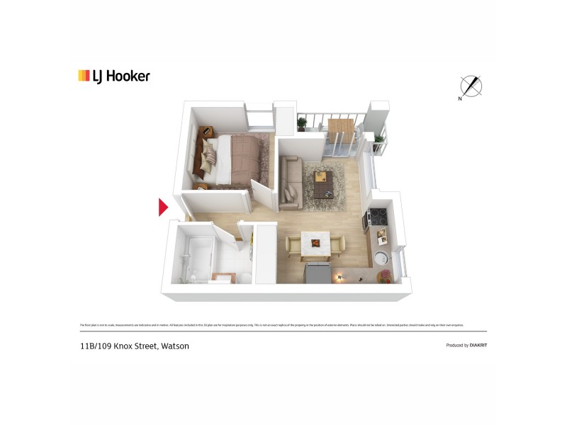 11B/109 Knox Street, Watson ACT 2602 Floorplan
