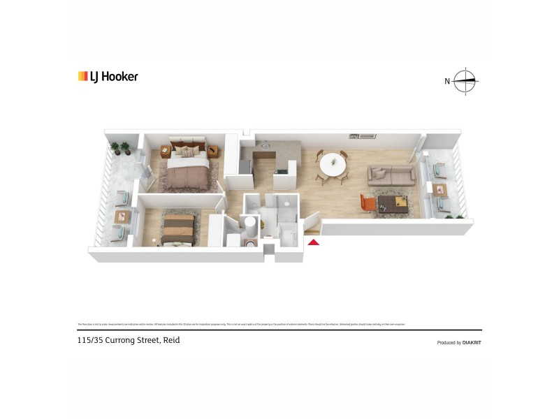 115/35 Currong Street, Reid ACT 2612 Floorplan