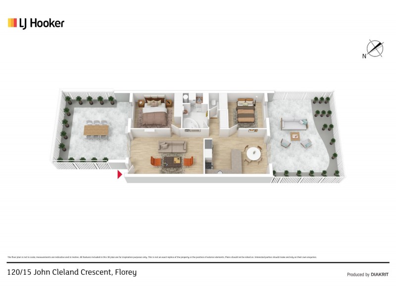 120/15 John Cleland Crescent, Florey ACT 2615 Floorplan