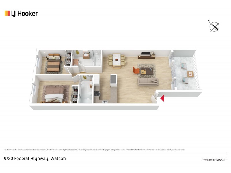 9/20 Federal Highway, Watson ACT 2602 Floorplan