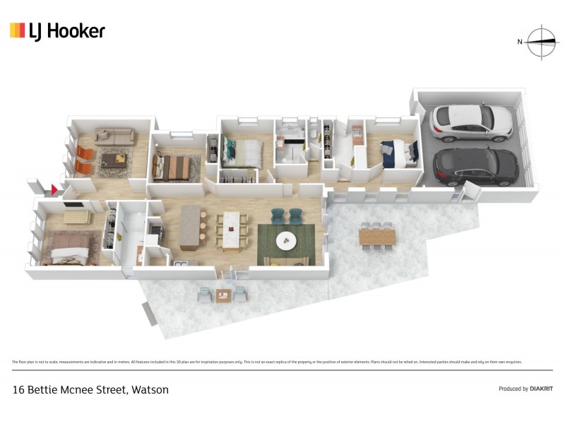 16 Bettie Mcnee Street, Watson ACT 2602 Floorplan