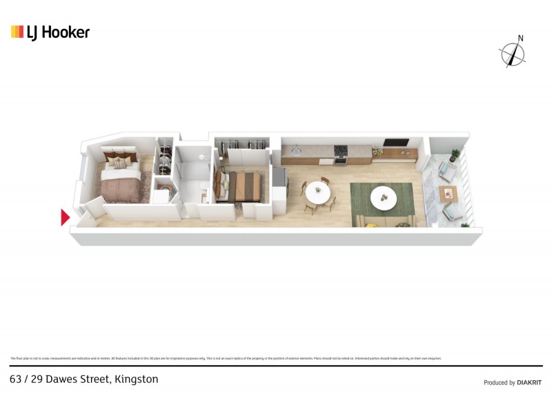 63/29 Dawes Street, Kingston ACT 2604 Floorplan