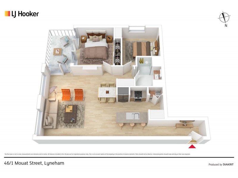 46/1 Mouat Street, Lyneham ACT 2602 Floorplan