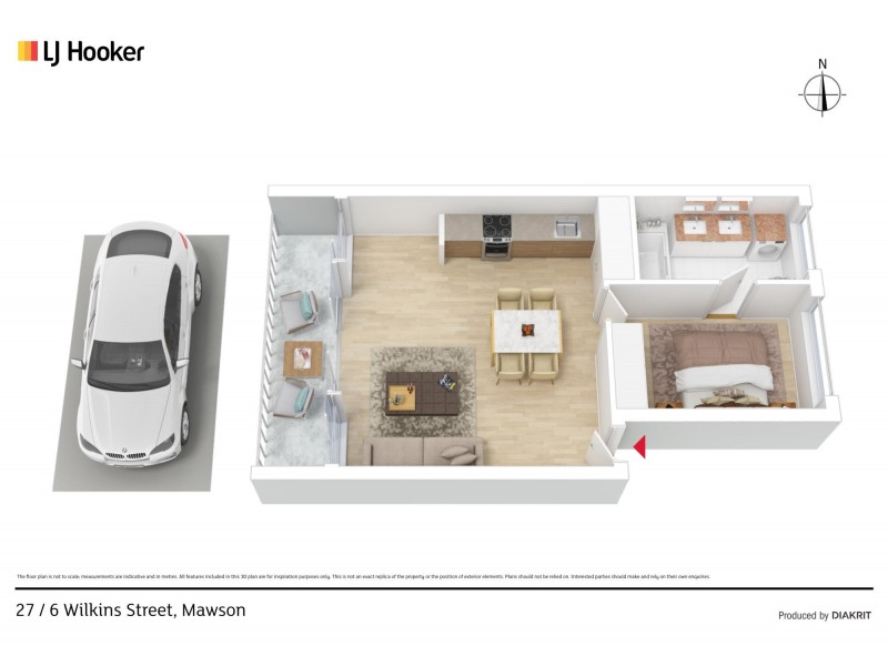 27/6 Wilkins Street, Mawson ACT 2607 Floorplan