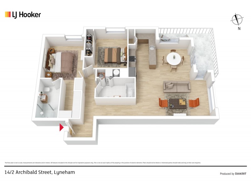 14/2 Archibald Street, Lyneham ACT 2602 Floorplan