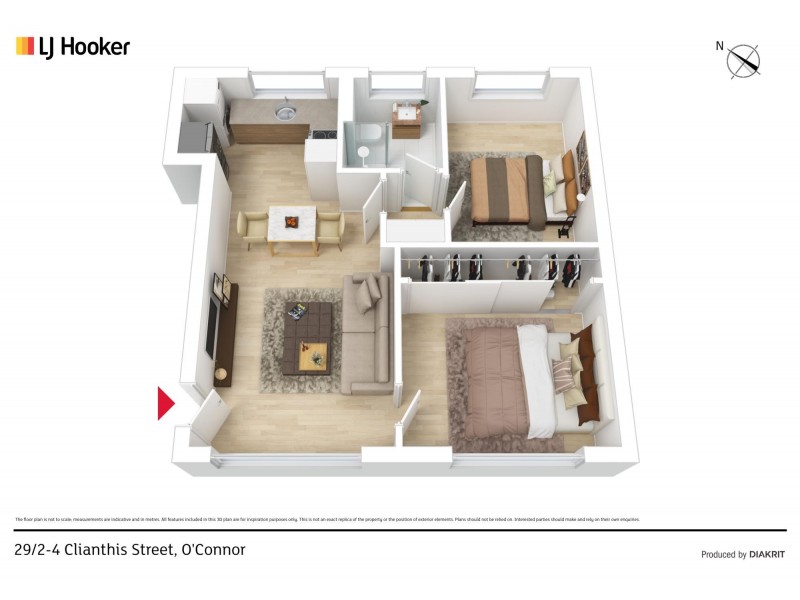29/2-4 Clianthus Street, O’connor ACT 2602 Floorplan